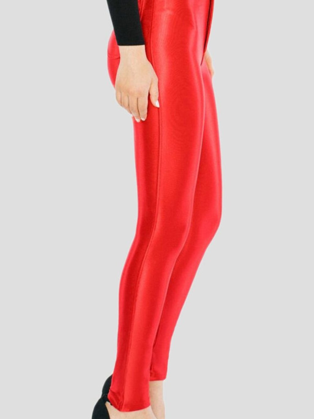 American Apparel Red Disco Pants Size M